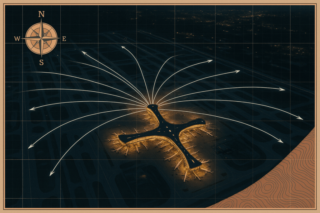 The Design of a Perfect Airport Hub