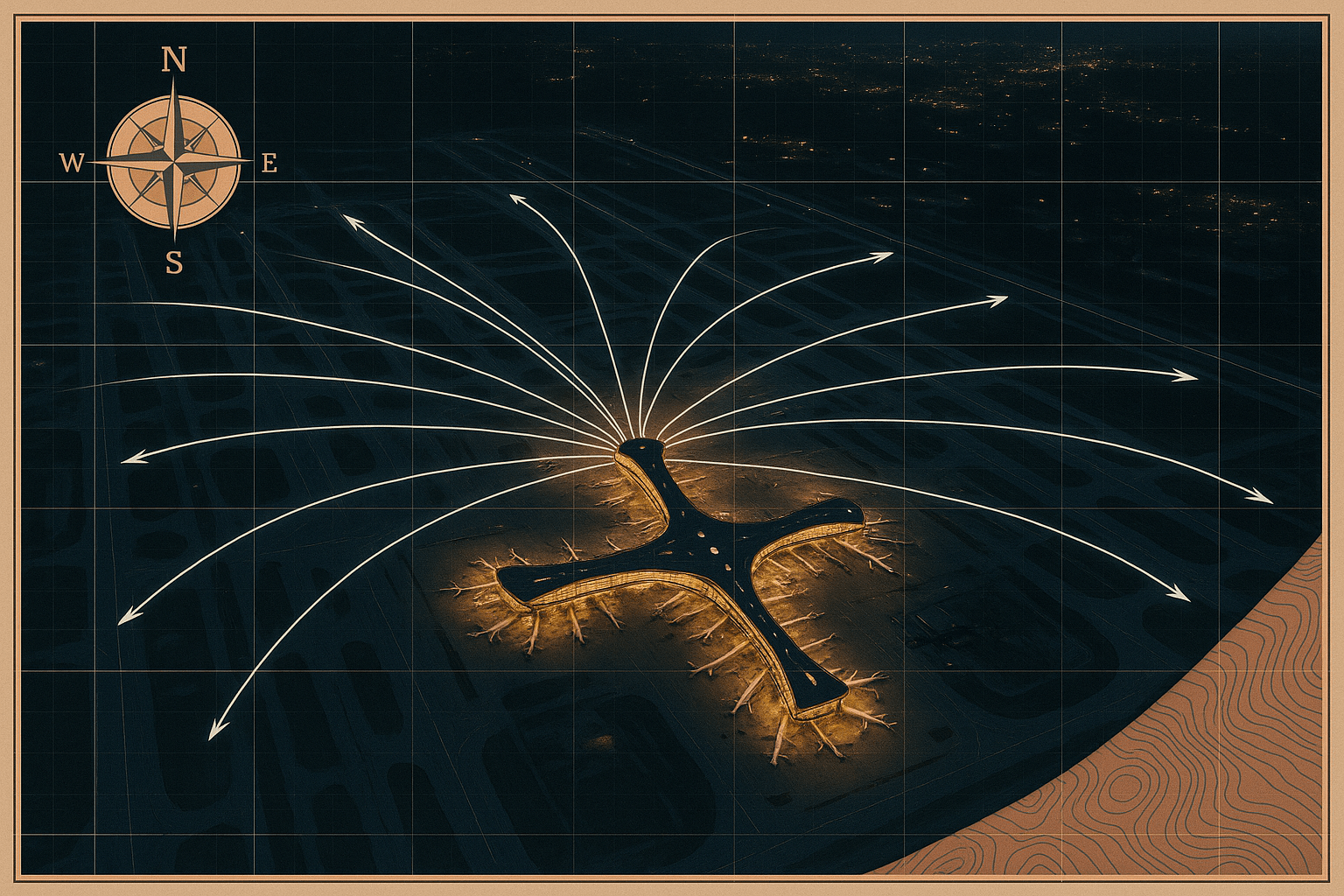 The Design of a Perfect Airport Hub