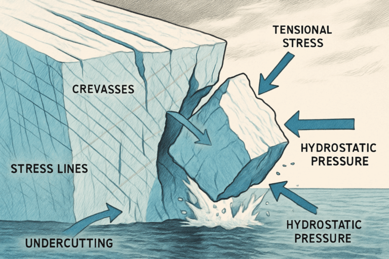 Anatomy of a Calving Glacier
