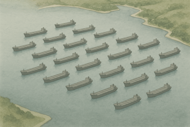 Ghost Fleets: The World’s Anchored Barges