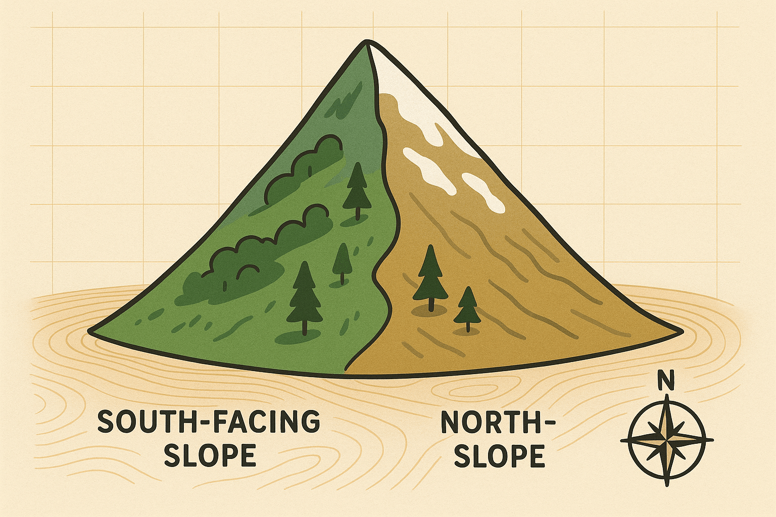 Slope Aspect: A Mountain’s Two Faces