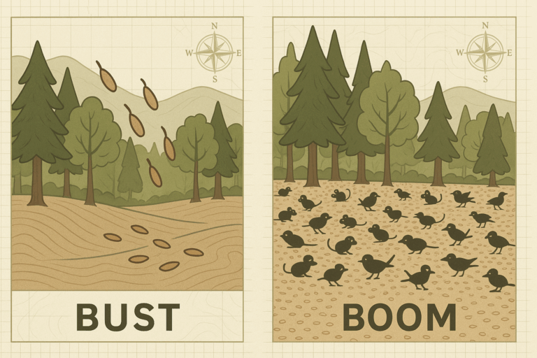 Mast Seeding: Nature’s Boom-and-Bust Map