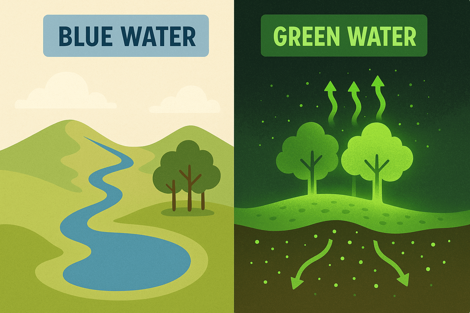 Green Water vs. Blue Water