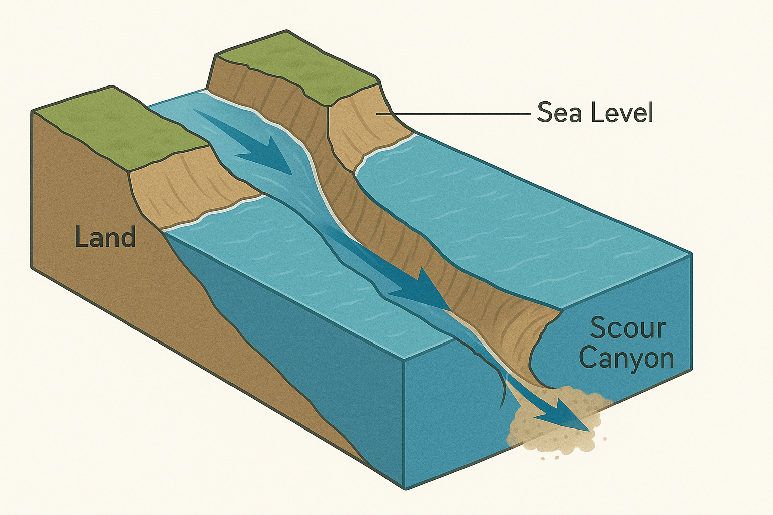Tidal Scour: When Tides Carve Canyons