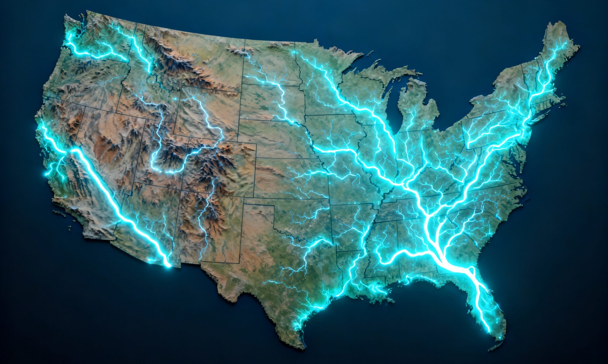 How Rivers Drew the Map of the United States