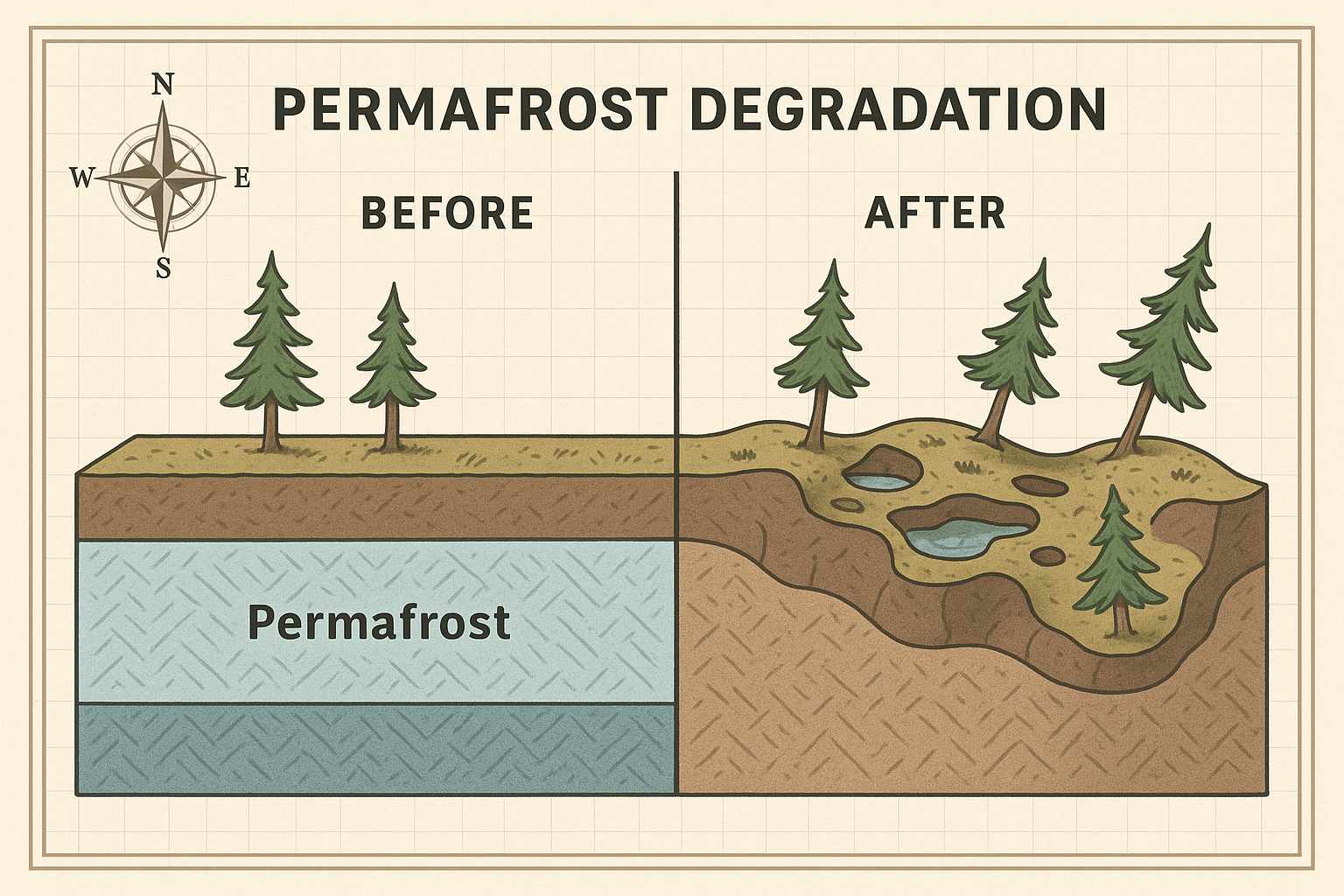 Runaway Slopes: The Geography of Thermokarst