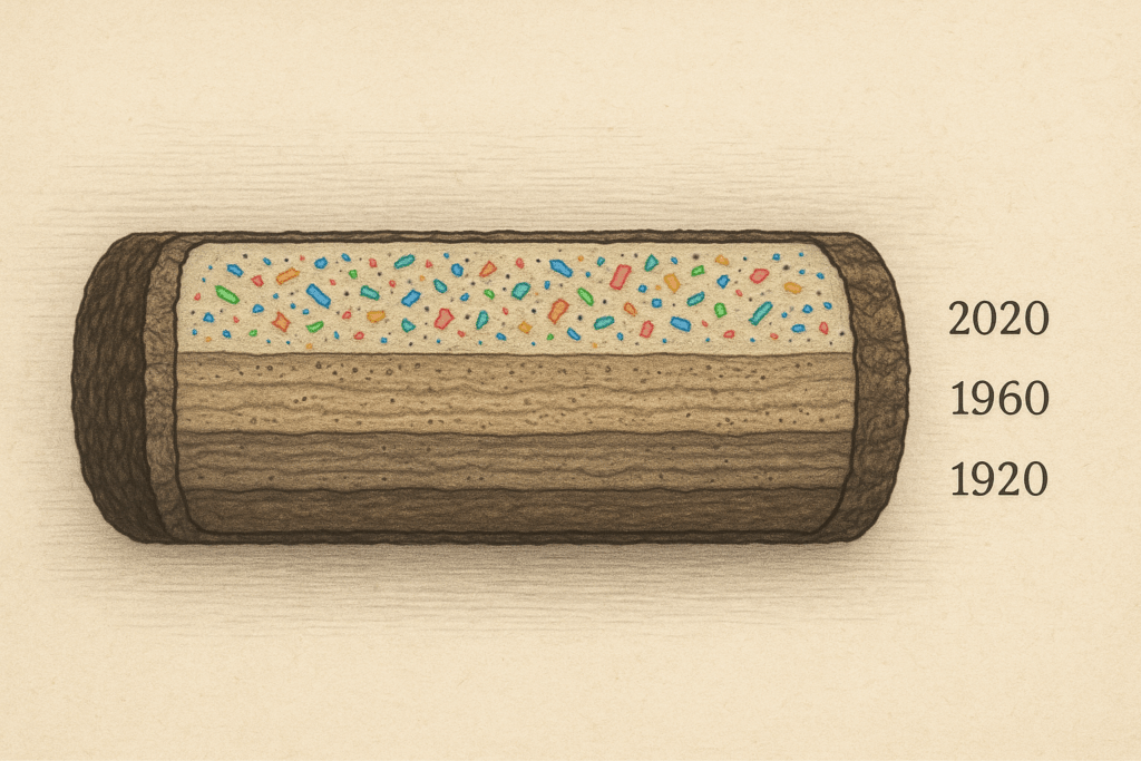 Microplastics: A New Geological Layer