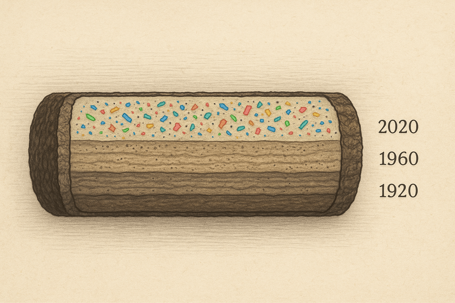 Microplastics: A New Geological Layer
